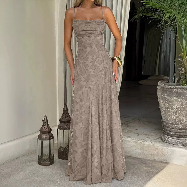Maxikleid für Damen mit Schnürdetail