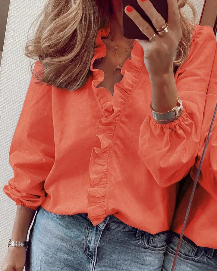 Enola™ | Feminin Bluse mit verspielten Rüschen