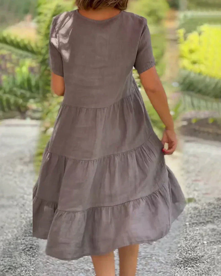 Bexley - Lässiges Sommer V-Ausschnitt Kleid
