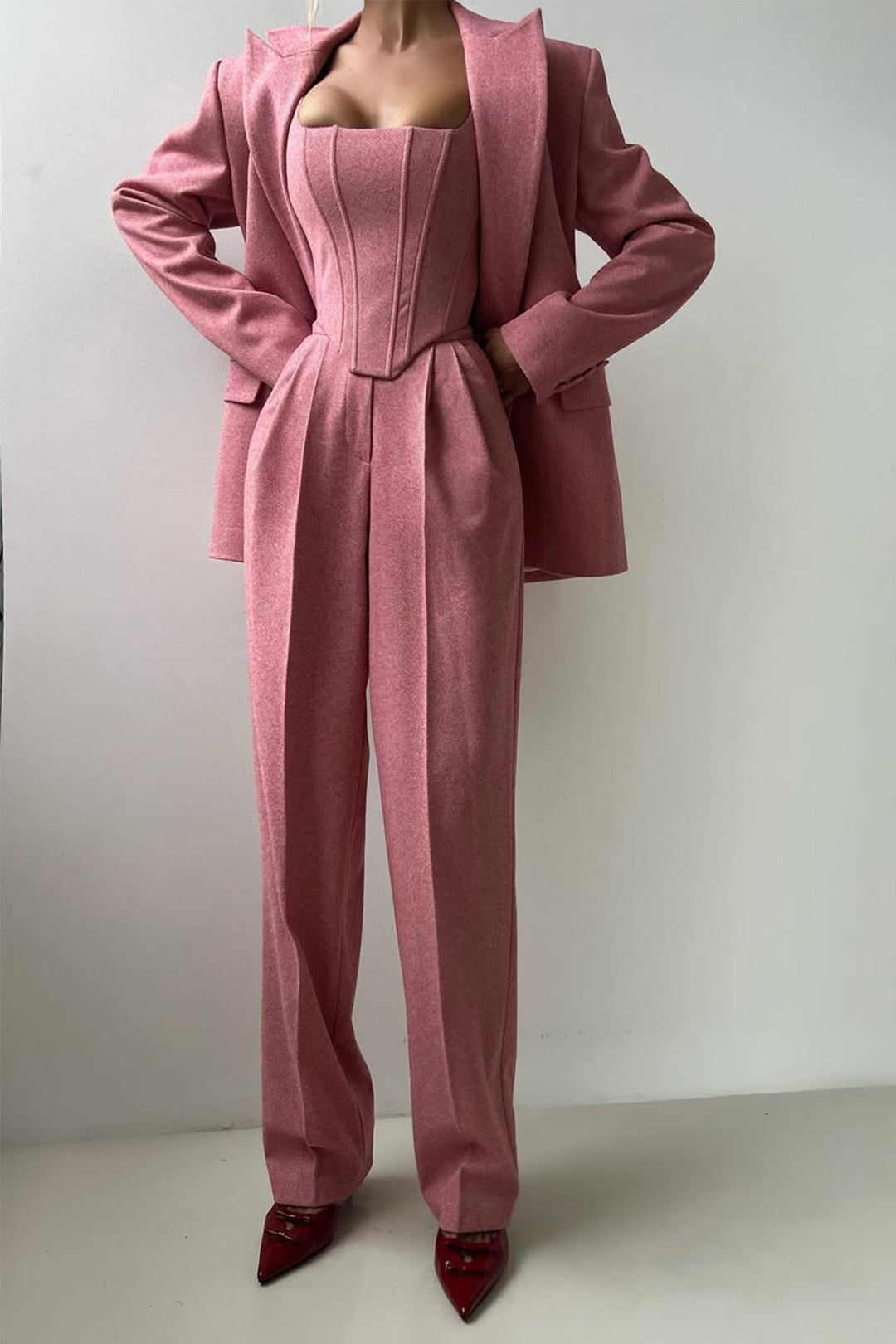Dolce™ - Drei-Teile-Set mit Doppelreiher-Blazer