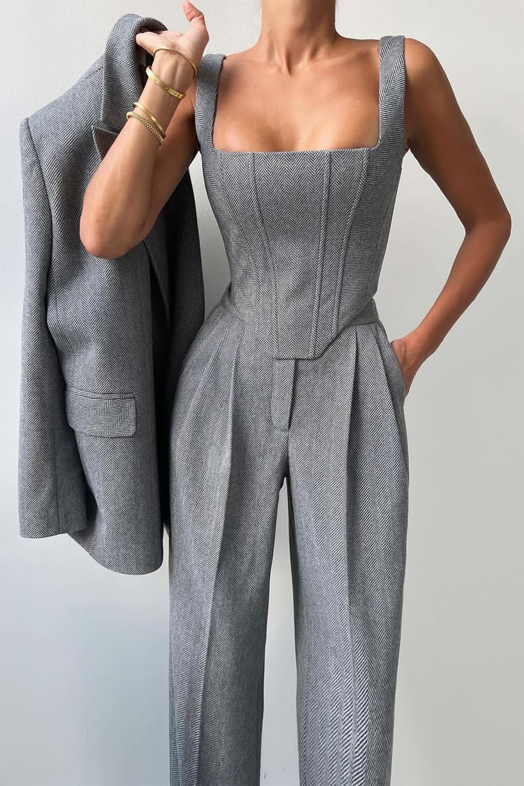 Dolce™ - Drei-Teile-Set mit Doppelreiher-Blazer