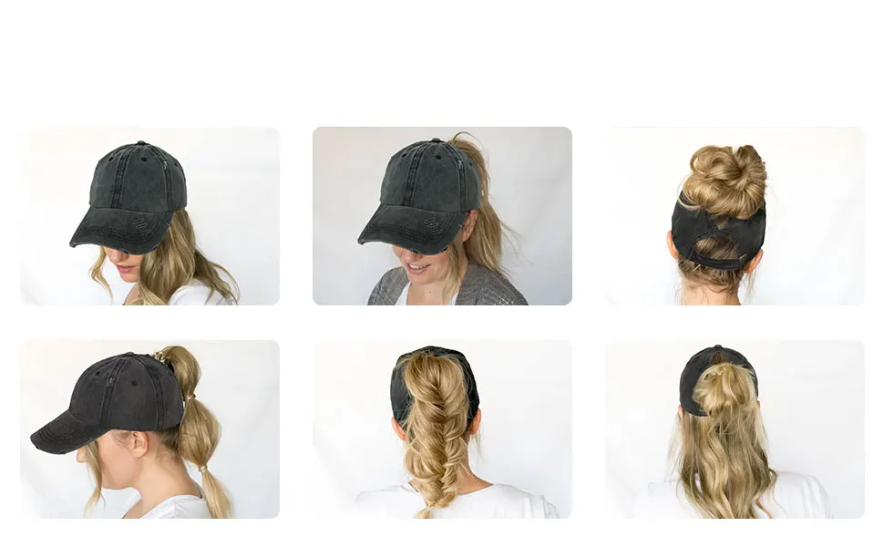 Pferdeschwanz Baseballcap mit UV-Schutz