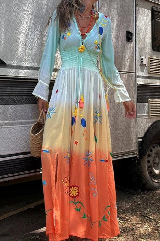 Demeter | Maxikleid in Dusk Bloom