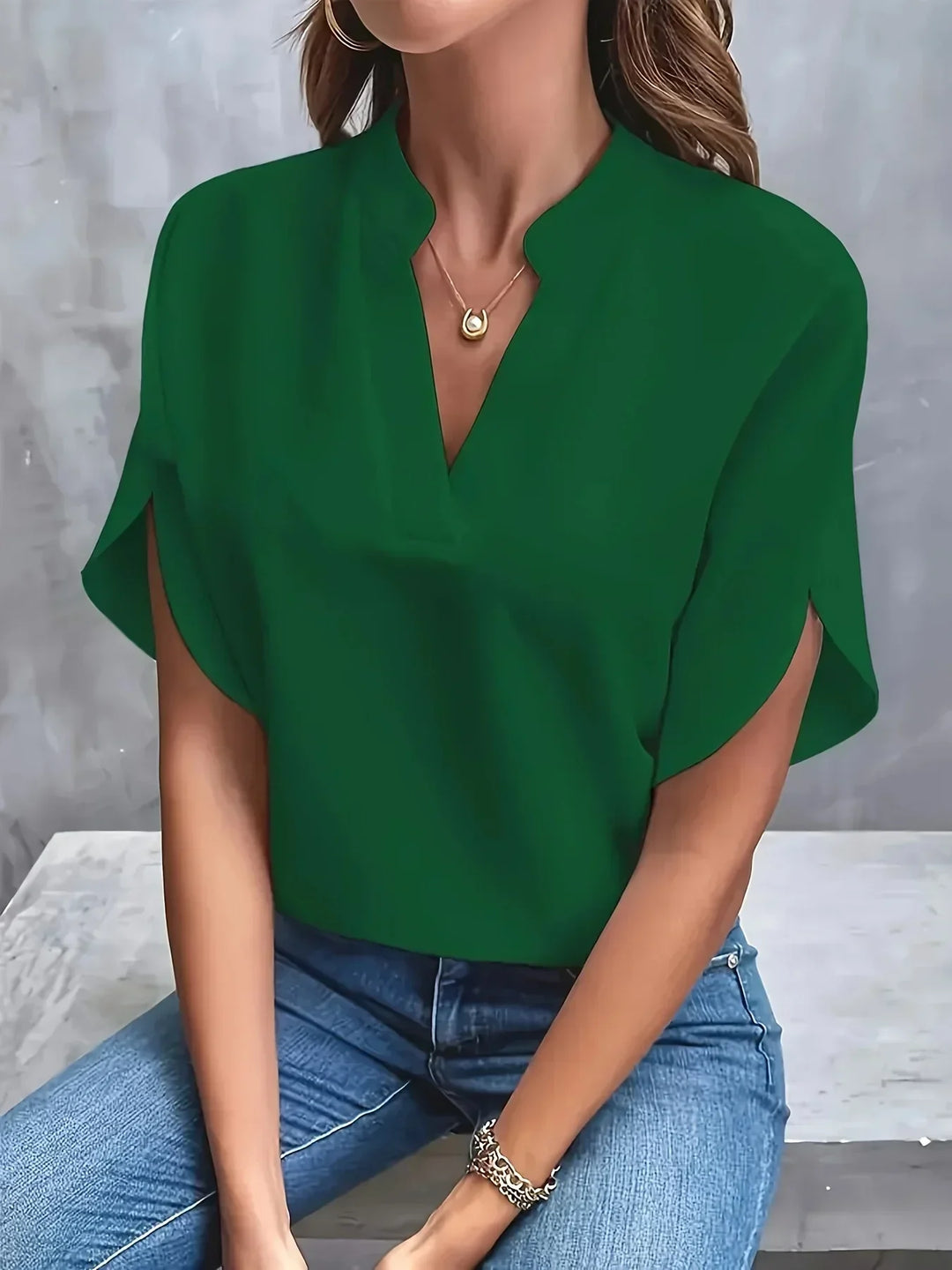 Thalia™ | Anspruchsvolle Bluse mit maßgeschneidertem Design