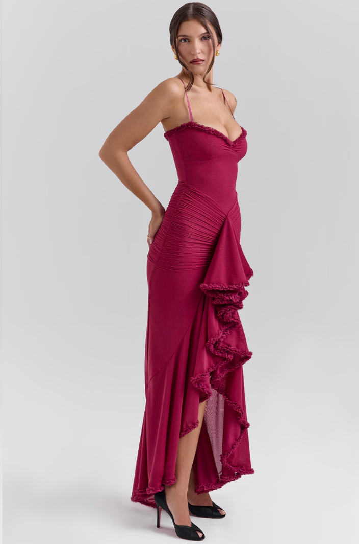 Fauna - Rüschen-Rüschenschwanz-Party-Kleid