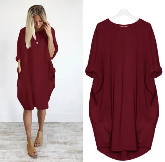 Amanda™ - Bequemes Bauchbedeckendes Kleid