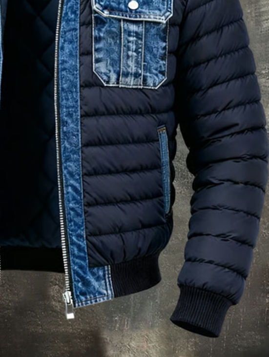 Fletcher | Gestepptes Hybrid-Denim-Jackett