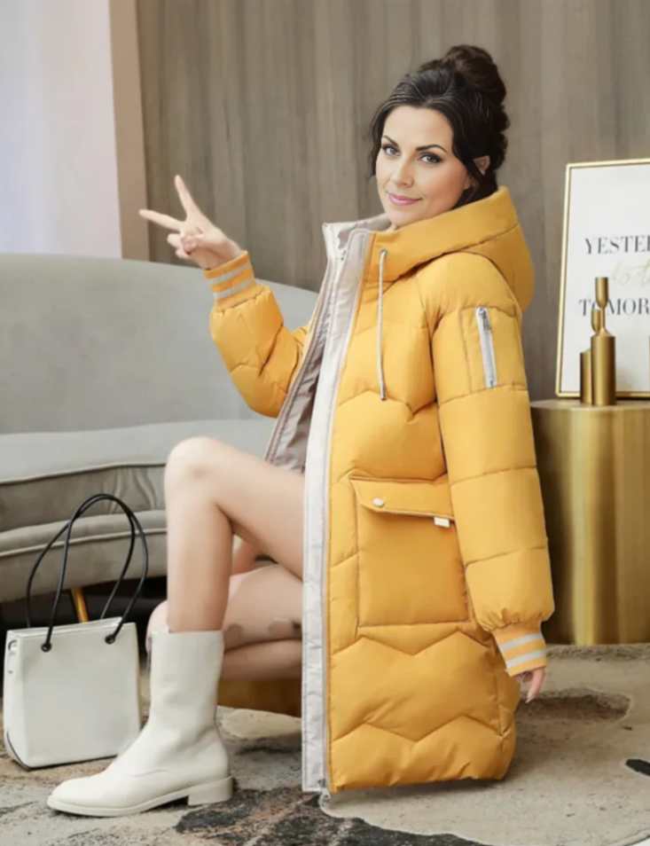 Parka de senhora com forro interior quente