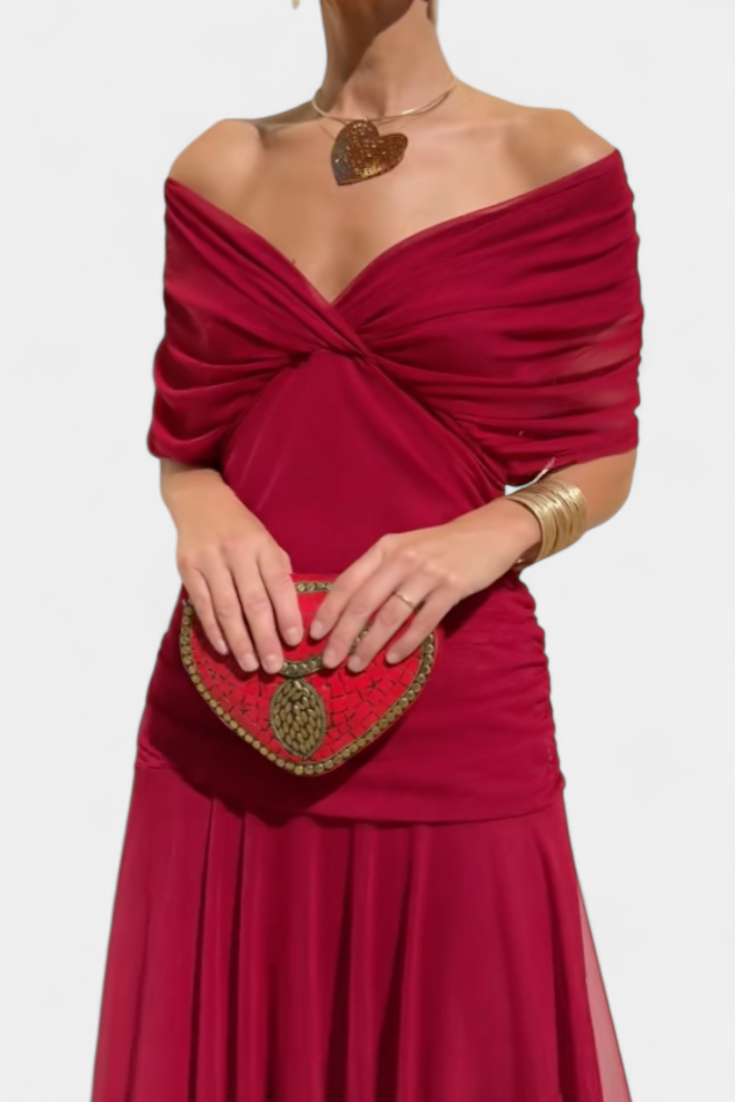 Alondra™ | V-Ausschnitt Langes Floral-Maxikleid