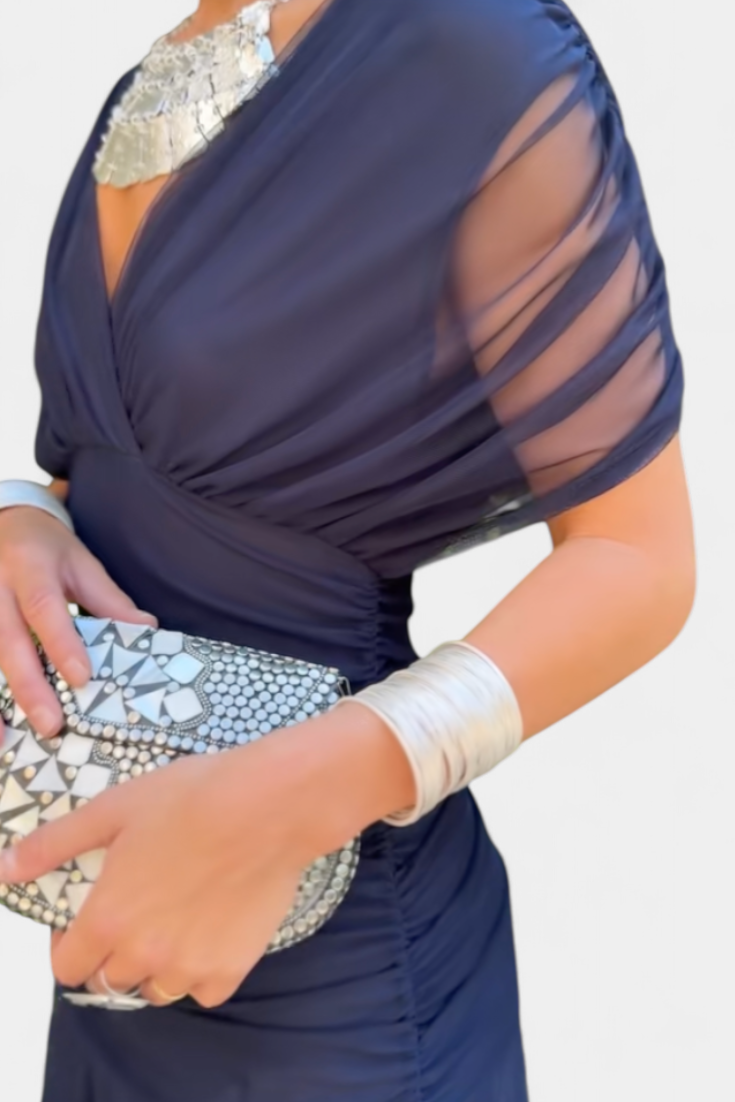 Alondra™ | V-Ausschnitt Langes Floral-Maxikleid