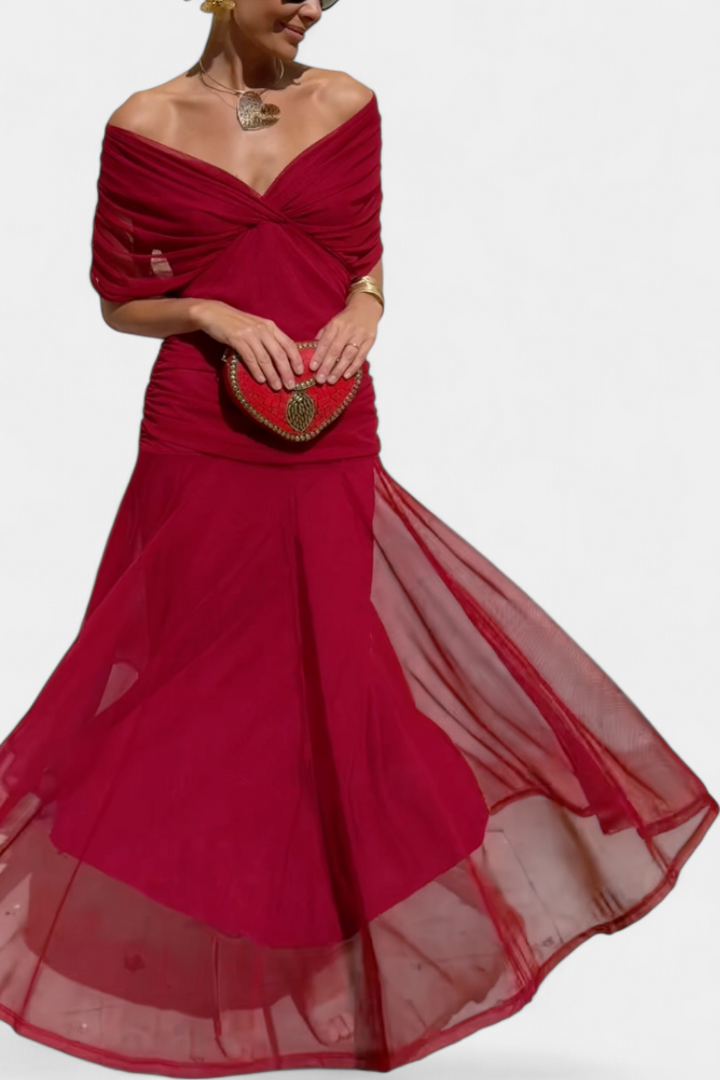 Alondra™ | V-Ausschnitt Langes Floral-Maxikleid