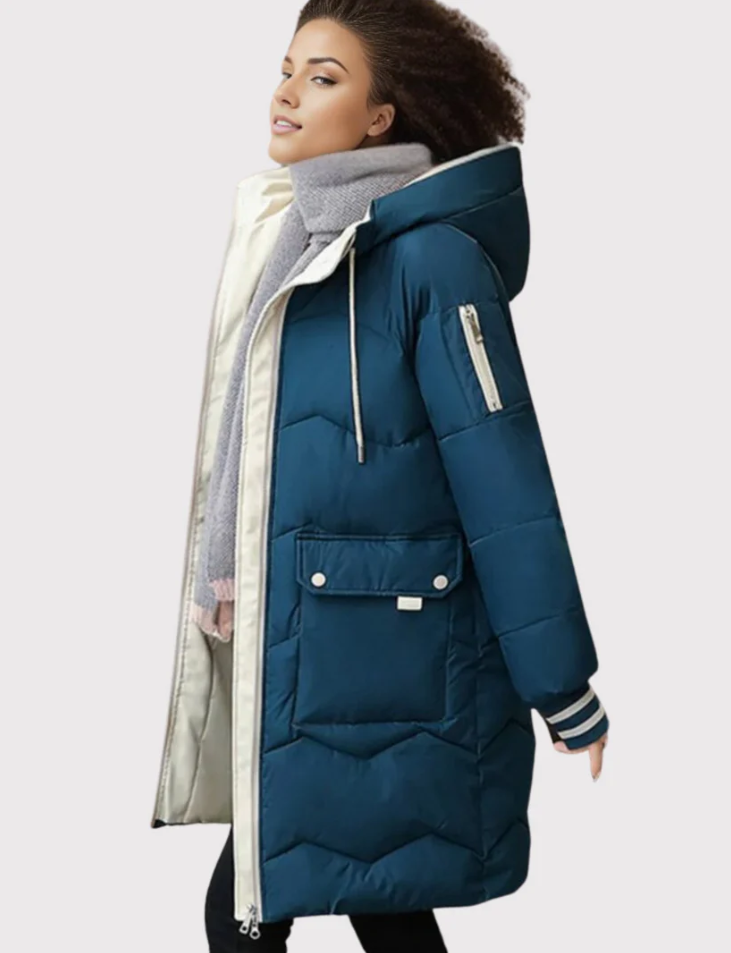 Parka de senhora com forro interior quente