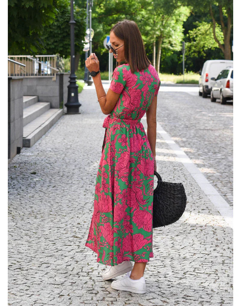 Suzanne – Elegantes Kleid mit V-Ausschnitt