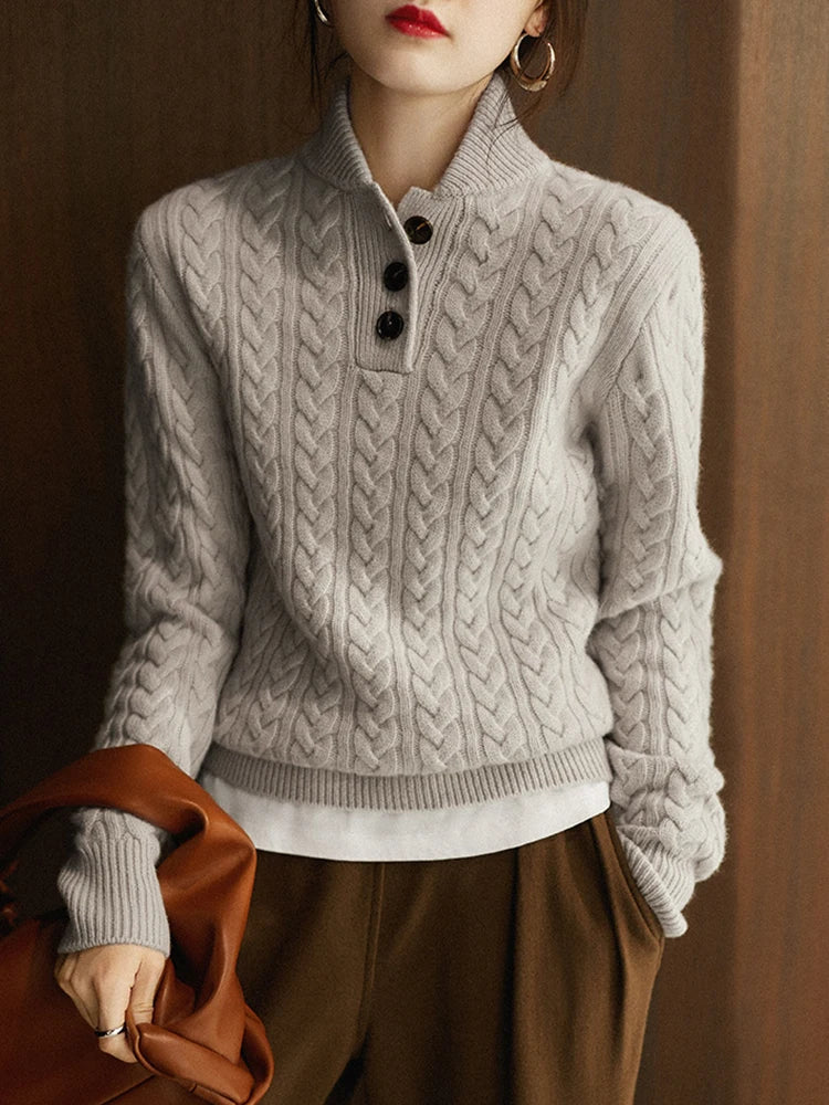 Arden Pullover mit Knopfleiste