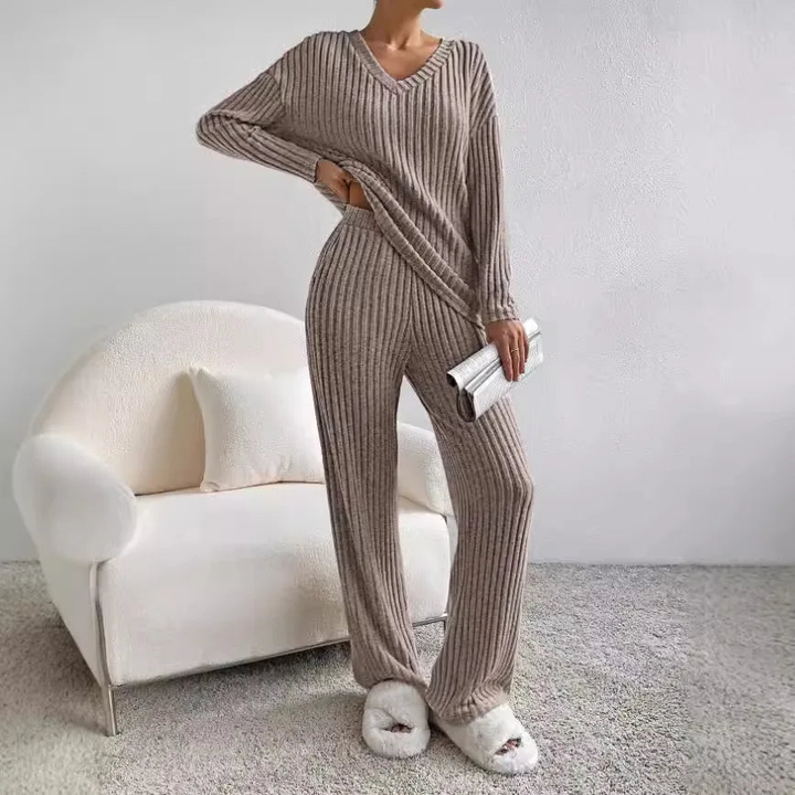 Sophie™ - Geripptes Zweiteiliges Set