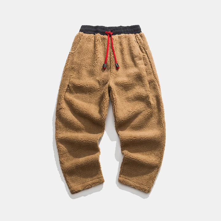 Pantalones deportivos para hombre con cordón y bolsillos