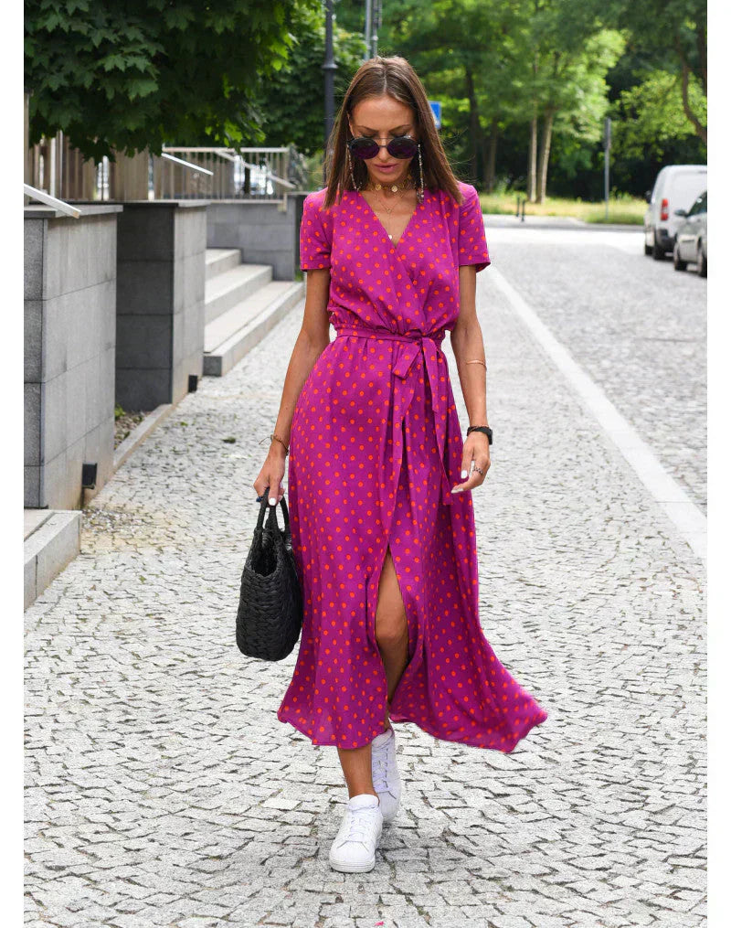 Suzanne – Elegantes Kleid mit V-Ausschnitt