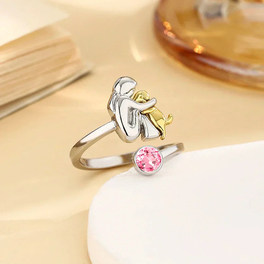 Rose™ - Ring mit Hundemotiv