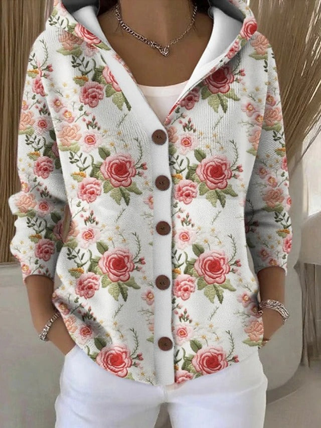 Cassidy | Gemütlicher Künstlerischer Langer Cardigan
