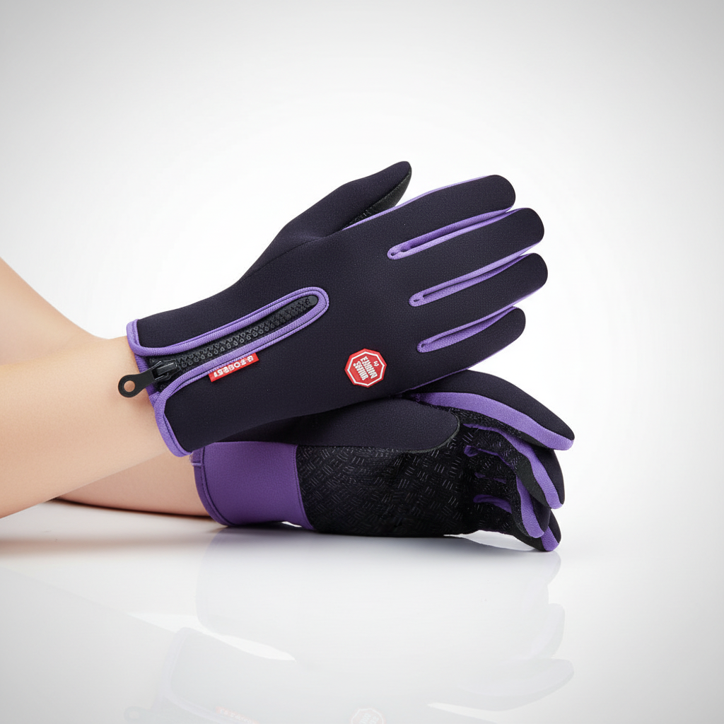 Spritzwasserfeste Handschuhe mit Touchscreen und rutschfester Handfläche