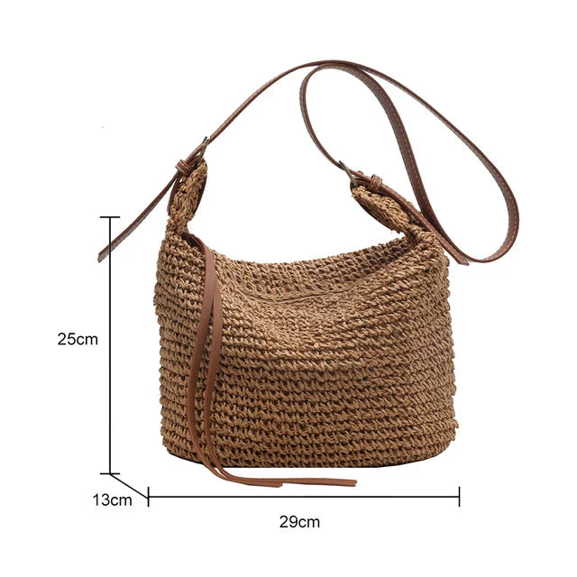 Arnljot | Strukturierte Schultertasche im gewebten Stil