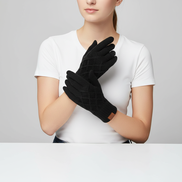 Thermisch gestrickte Handschuhe mit Touchfunktion (Doppelpack)