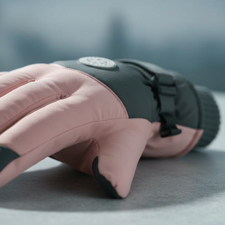 Thermisch gefütterte Handschuhe mit Touchscreen-Fingerkuppen