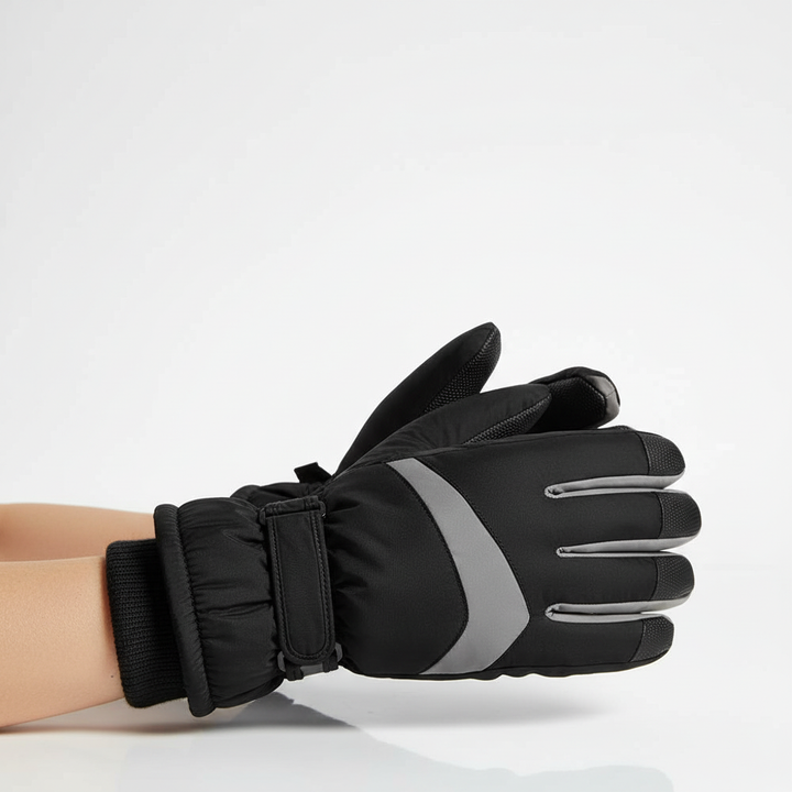 Thermisch gefütterte Handschuhe mit Touchscreen-Fingerkuppen
