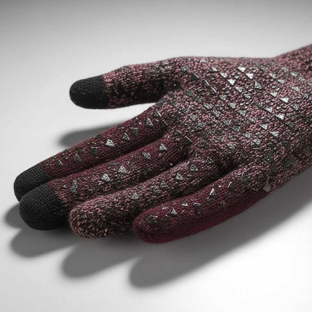 Thermische gestrickte Handschuhe mit Touchscreen und rutschfester Fläche