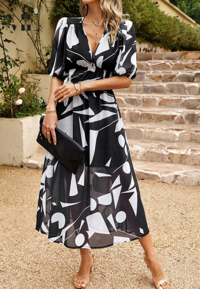 Danielle | Luxus Zeitlose Midi Kleid (Fast ausverkauft)