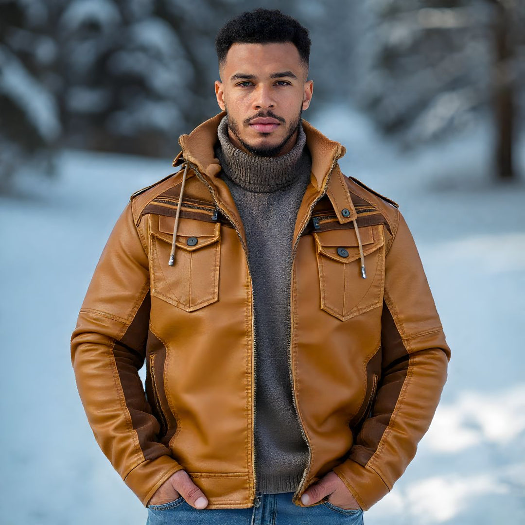 Irokesenschnitt - Lederjacke