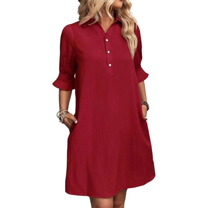 Franchesca™ - Lässiges Hemdblusenkleid