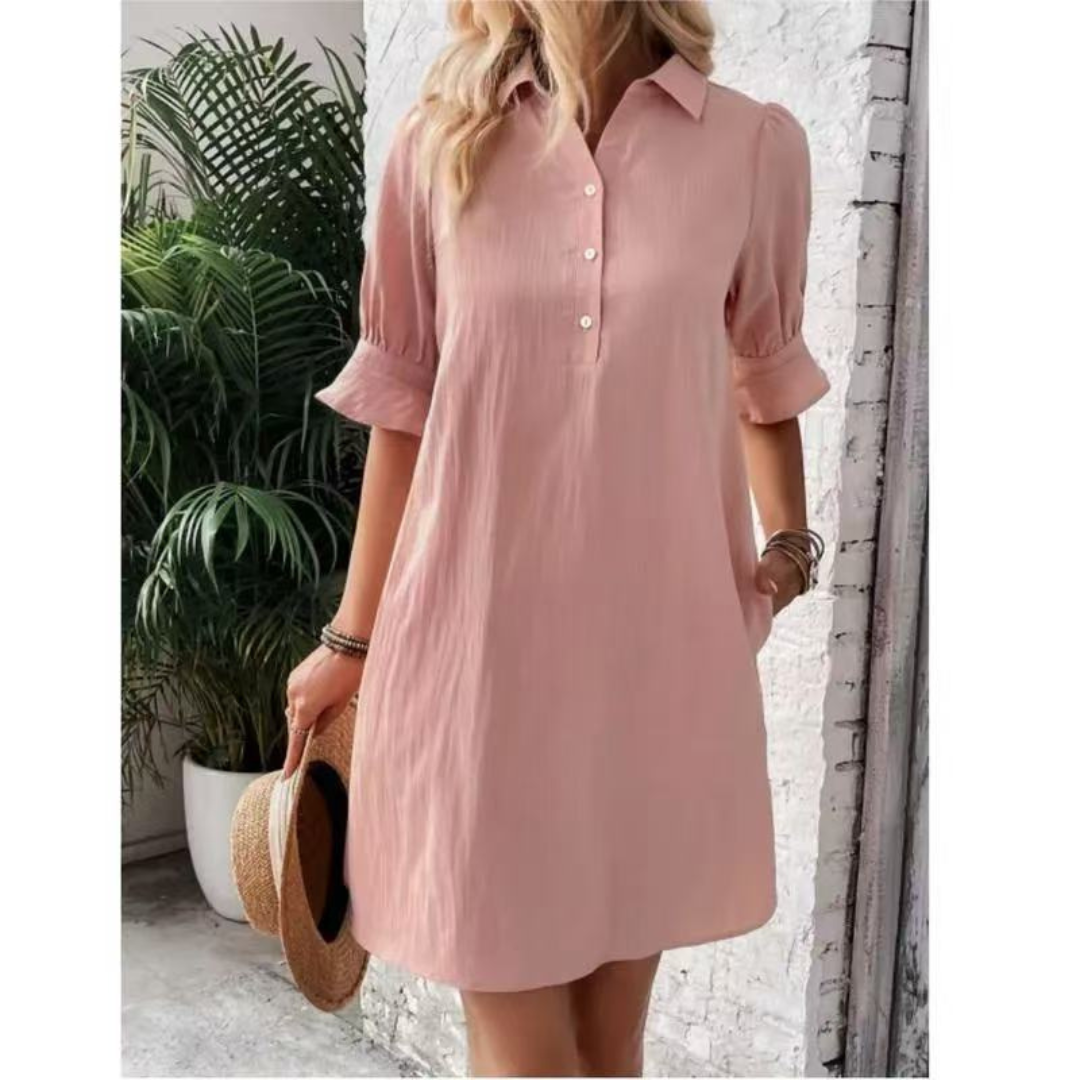 Franchesca™ - Lässiges Hemdblusenkleid