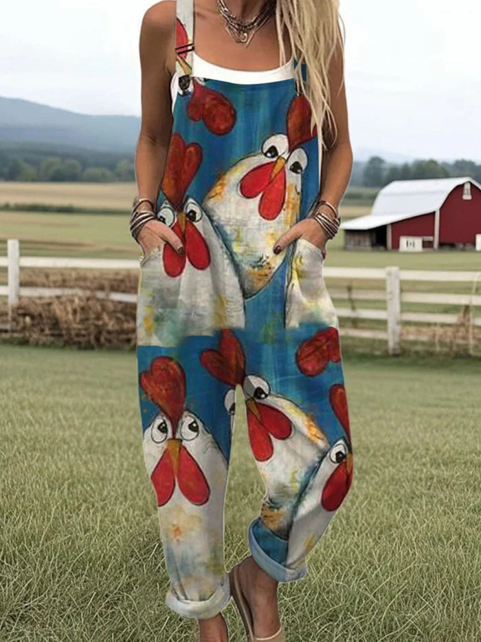 Vintage Weite Bein Jumpsuit - Müheloser Stil & Komfort für Frauen