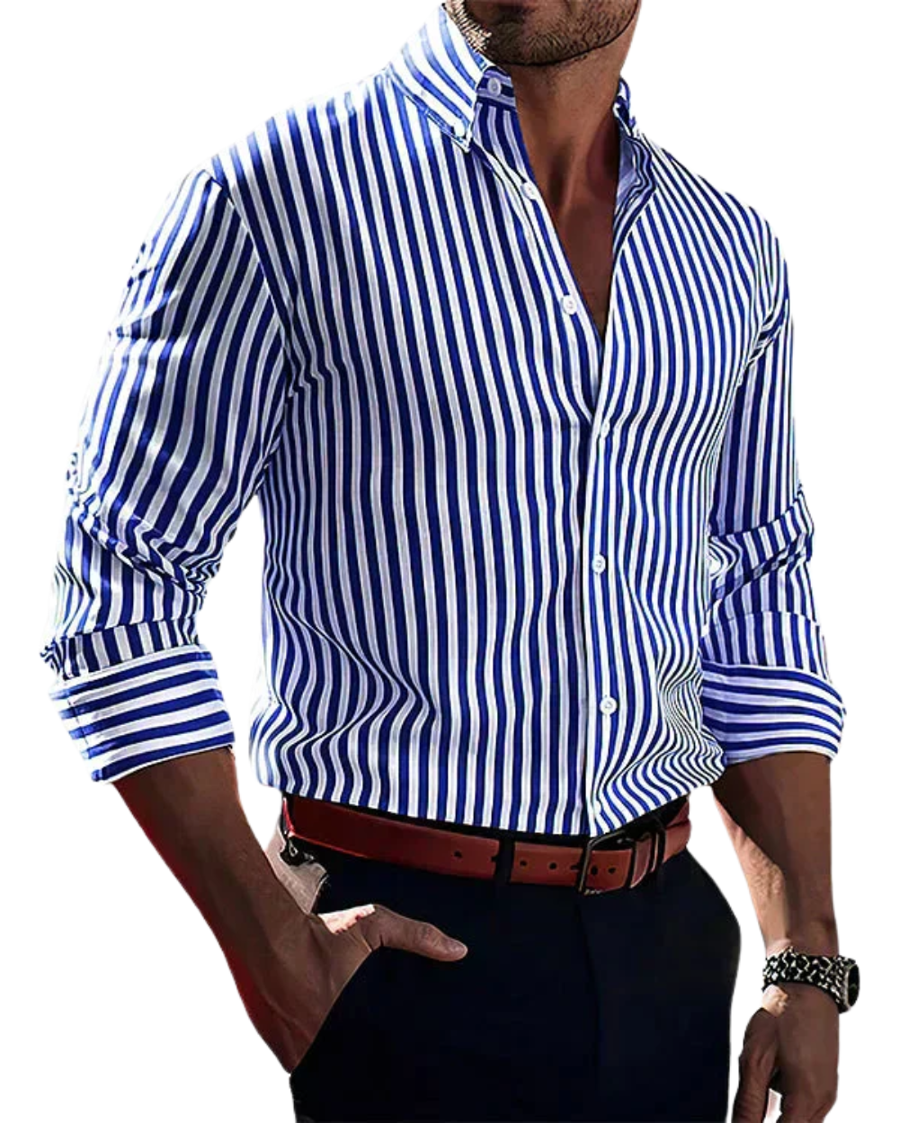 Riley™ – Elegantes gestreiftes Hemd