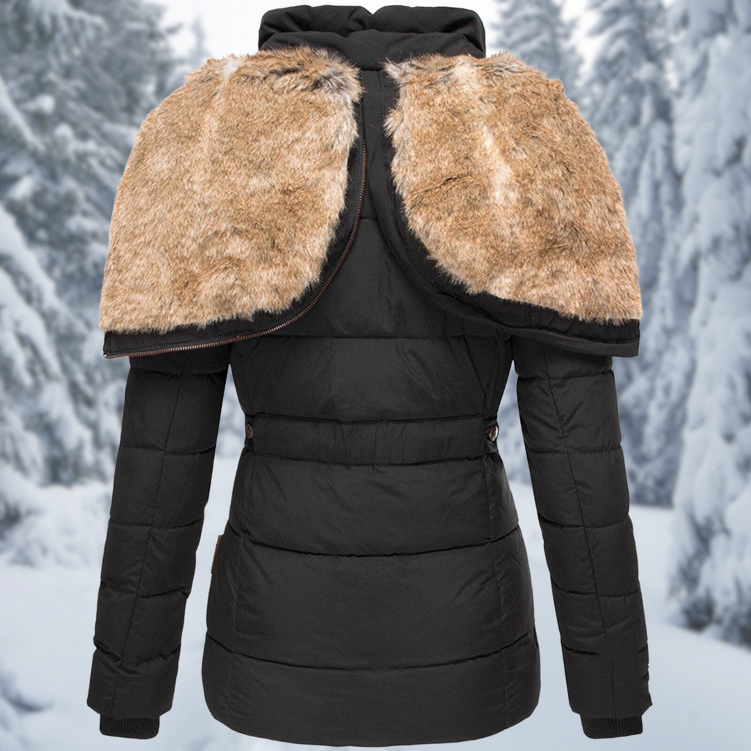 Damenjacke mit Kapuze und Taschen