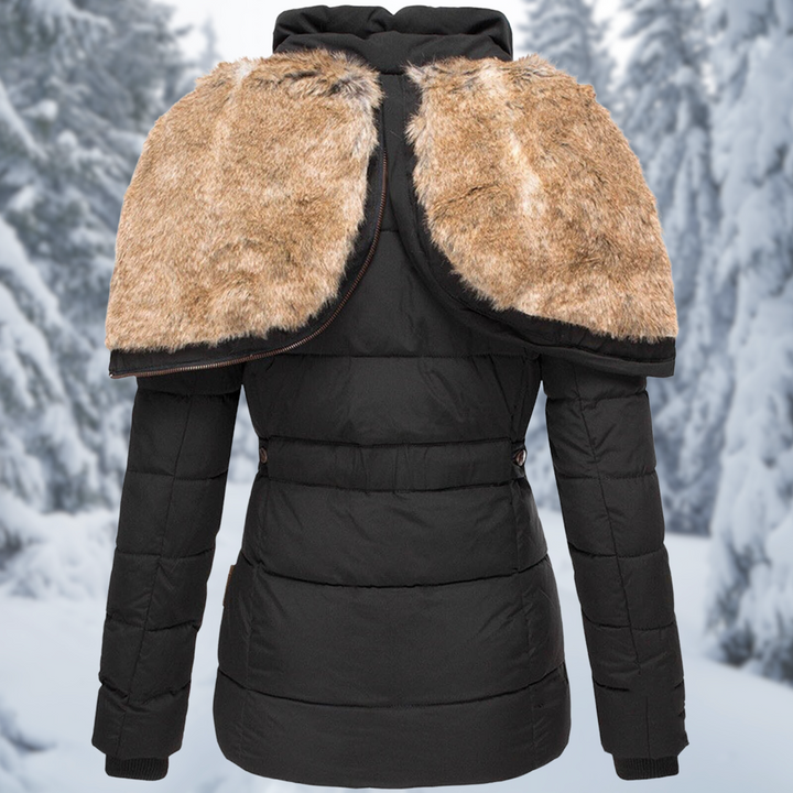 Damenjacke mit Kapuze und Taschen
