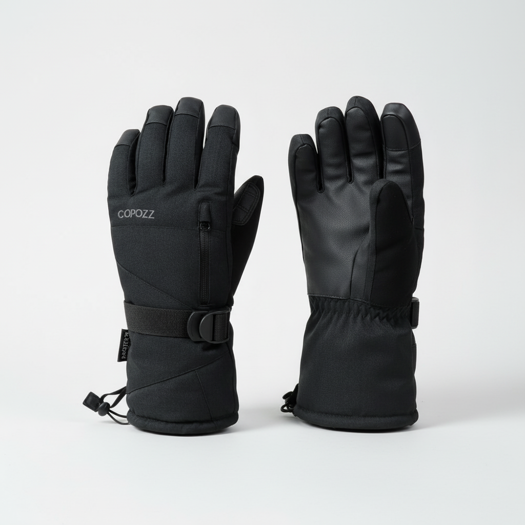 Wasserdichte isolierte Herrenhandschuhe mit Touchscreen-Fingerspitzen