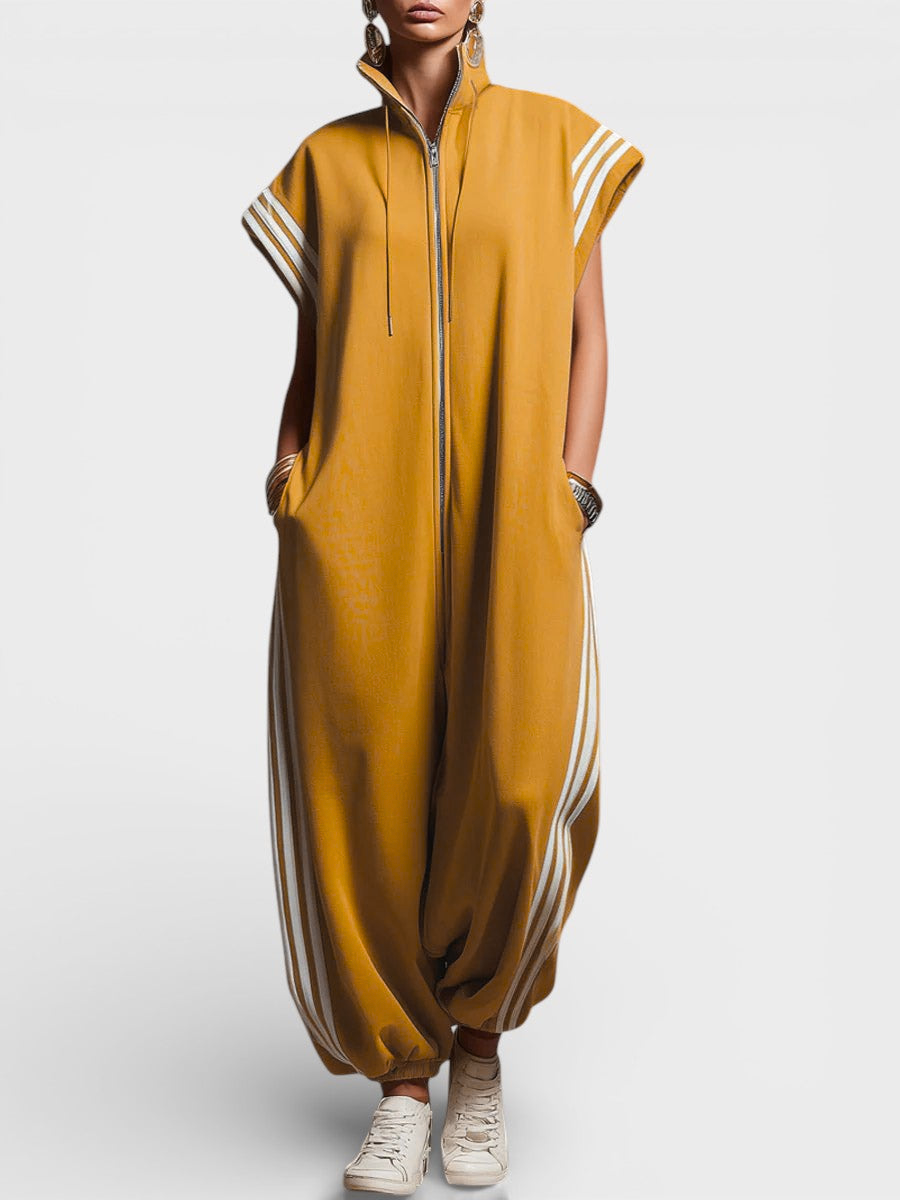 Valentina | Jumpsuit mit Reißverschluss am Hals