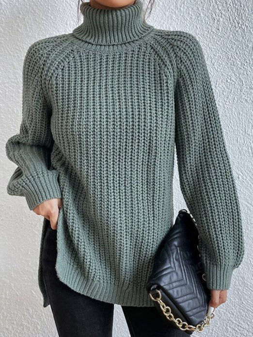 Sophia | Damen Langarm Rollkragenpullover