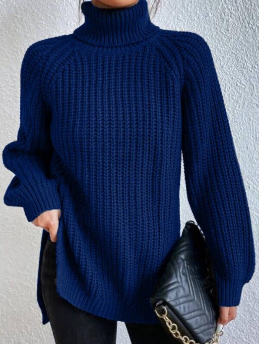 Sophia | Damen Langarm Rollkragenpullover