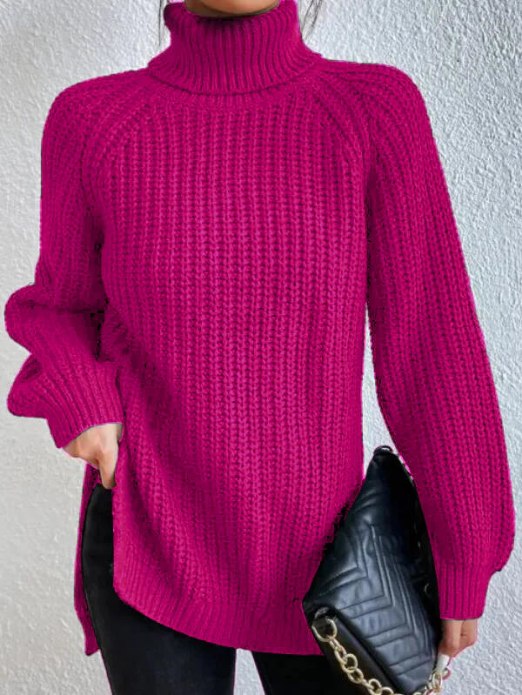 Sophia | Damen Langarm Rollkragenpullover