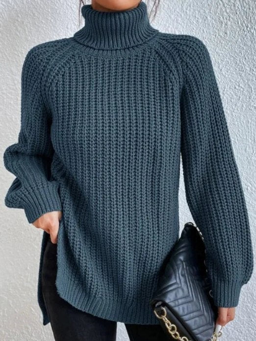 Sophia | Damen Langarm Rollkragenpullover