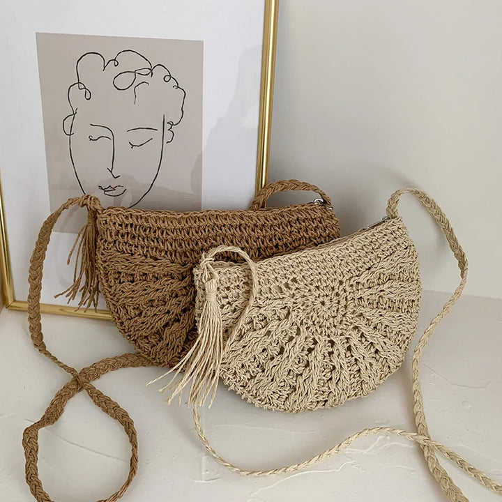 Eirinora | Gehäkelte Schultertasche im Bohemian-Stil