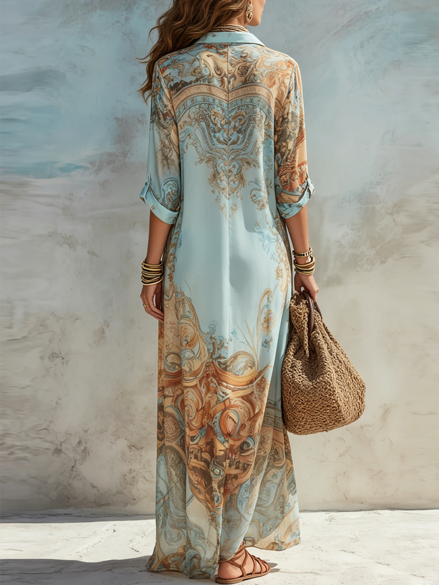 GLORIA | Schickes Paisley Maxikleid