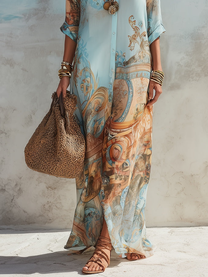 GLORIA | Schickes Paisley Maxikleid