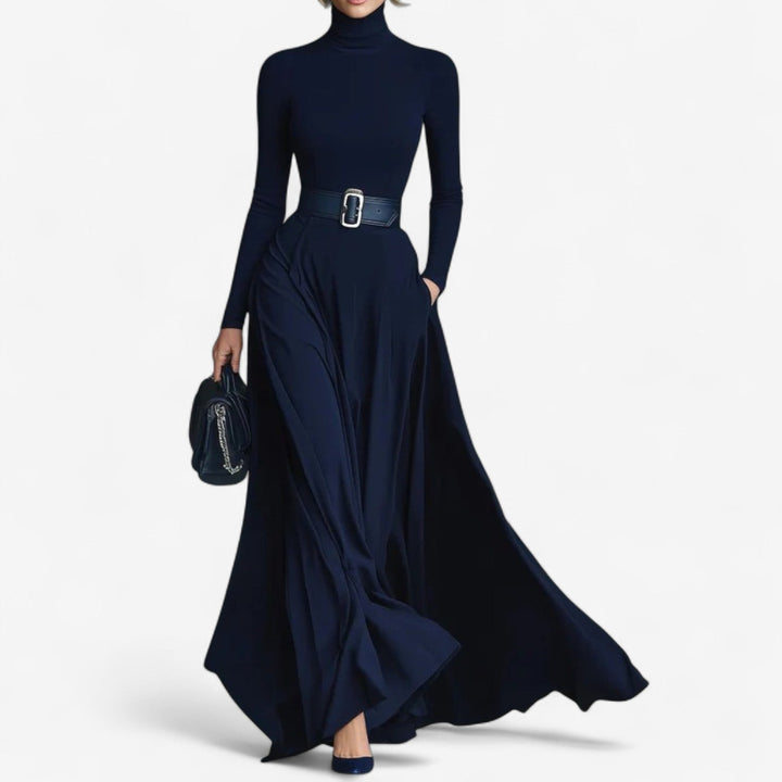 Yvelise™ Maxikleid mit Stehkragen