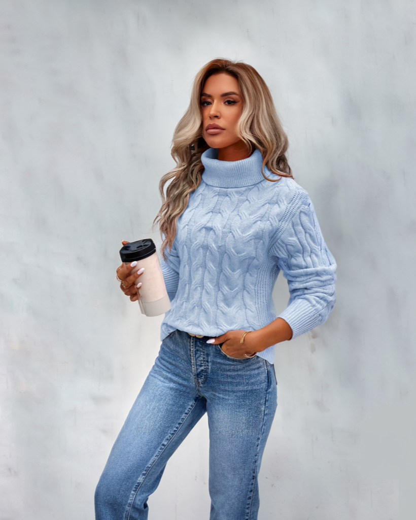 Bella - Warmer Strickrollkragenpullover