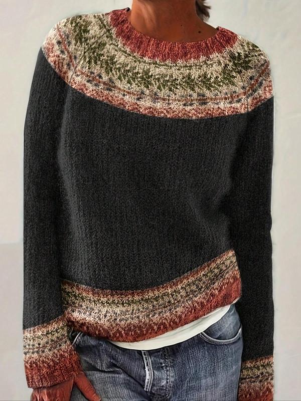 Susan™ - Schicker Ethno-Pullover Strickmode