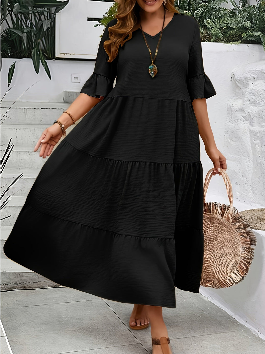 Avelisse - Anmutiges Fließendes Kleid